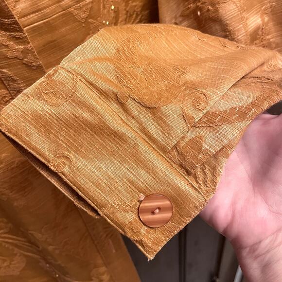 🎉HP!🎉Coldwater Creek Honey Brown Turkish Fabric Jacket (size PL) - Picture 6 of 8